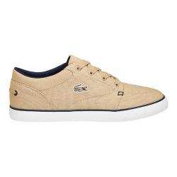 Men's Lacoste Bayliss 316 Sneaker Natural/Navy Canvas