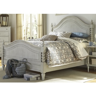 Harbor Dove Gray Cottage Twist Spindle Poster Bed