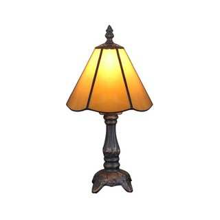Tiffany-style Yellow Stained Glass 6.5-inch Table Lamps