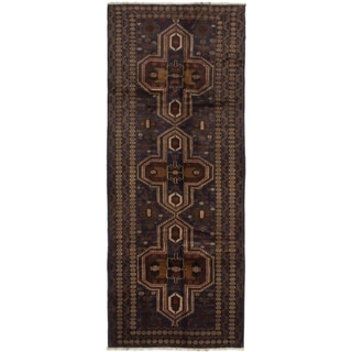ecarpetgallery Hand-Knotted Teimani Blue Wool Rug (3'9 x 9'6)