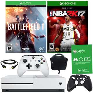 Xbox One S 500GB Battlefield 1 Bundle With NBA 2K17 and Accessories