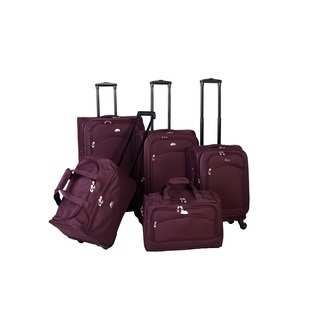 American Flyer South West 5-piece Expandable Spinner Luggage Set