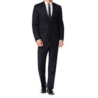 Calvin Klein Men's Xfit Two-Piece Camo Wool Slim-Fit Suit