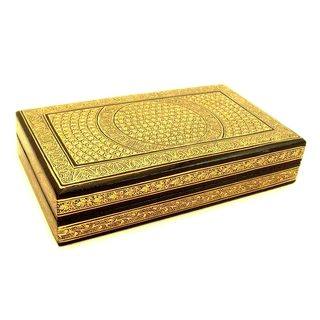 Kashmir Bouquet Paper Mache Jewelry Box (India)