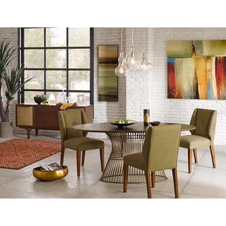 INK+IVY Portland Sage/Pecan Dining Chair (Set of 2)