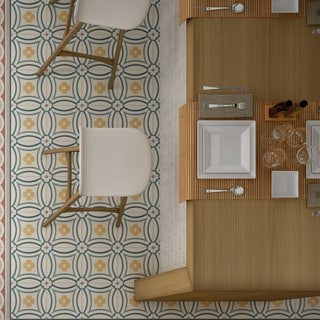 SomerTile 7.875x7.875-inch Piccola Saint Tropez Porcelain Floor and Wall Tile (28/Case, 11.46 sqft.)
