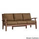 Yasawa Brown Modern Outdoor Cushioned Wood Sofa by NAPA LIVING