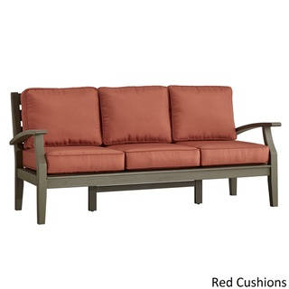 Yasawa Grey Modern Outdoor Cushioned Wood Sofa by NAPA LIVING