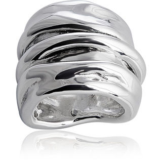 Handcrafted Sterling Silver Melt Ring (Israel)