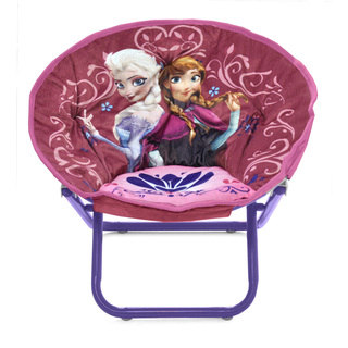 Disney Frozen Kids' Metal and Polyester Saucer Chair