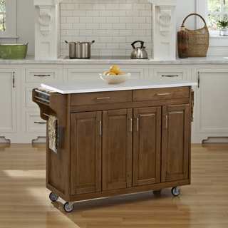 Home Styles Create-a-Cart in Cottage Oak Finish