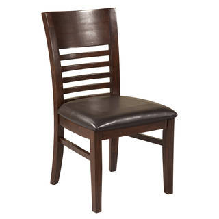 Alpine Granada Brown Wood Dining Side Chairs (Set of 2)