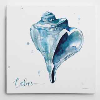 Wexford Home 'Blue Shell Calm' Premium Gallery-wrapped Canvas Wall Art