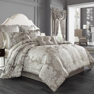 Five Queens Court Carly Woven Jacquard 4-piece Comforter Set