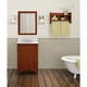 Alaterre 25-inch Wood Bath Storage Shelf with Towel Rod