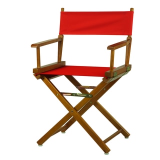 Honey Oak Frame 18-inch Director's Chair
