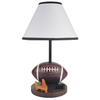 QMax Brown Polyresin 15.75-inch High Football Table and Desk Lamp