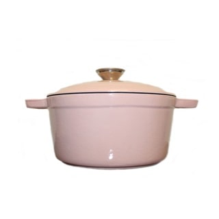 Neo Cast Iron Oval Covered Casserole Dish 8qt Pink