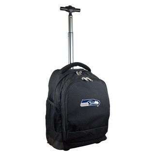 Denco Sports Mojo Seattle Seahawks Black Premium Wheeled Backpack