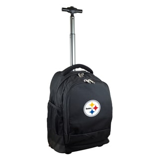 Denco Sports Mojo Pittsburgh Steelers Premium Black Wheeled Backpack