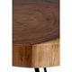 East At Main's Laredo Brown Teakwood Round Accent Table - Thumbnail 5