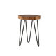East At Main's Laredo Brown Teakwood Round Accent Table - Thumbnail 2