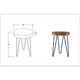 East At Main's Laredo Brown Teakwood Round Accent Table - Thumbnail 6