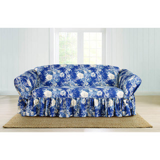 Sure Fit Ballad Bouquet Sofa Skirted Slipcover