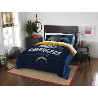 NFL 849 Chargers Draft Full/Queen 3-piece Comforter Set