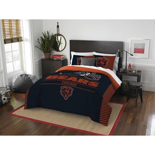 NFL 849 Bears Draft Full/Queen 3-piece Comforter Set