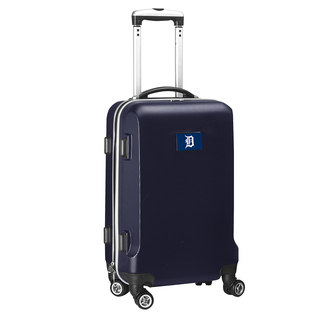 Denco Detroit Tigers Black/Navy ABS 20-inch Carry-on Hardside 8-wheel Spinner Suitcase