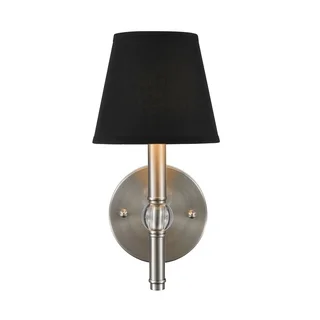 Golden Lighting Waverly Pewter 1 Light Wall Sconce With Tuxedo Shade