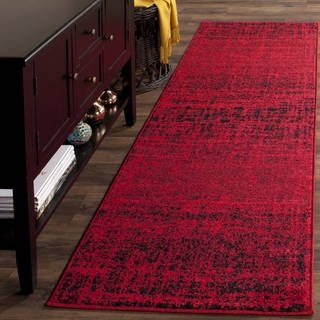 Safavieh Adirondack Modern Abstract Red/ Black Runner Rug (2'6 x 10')