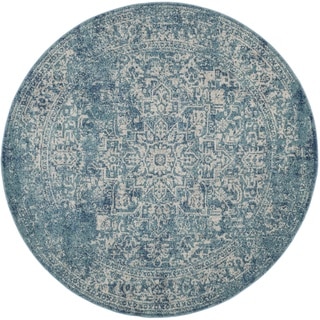 Safavieh Evoke Vintage Oriental Blue/ Ivory Distressed Rug (9' Round)