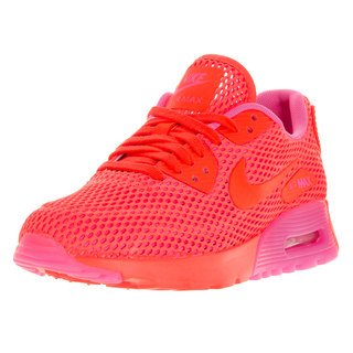 Nike Women's Air Max 90 Ultra Br Total Crimson and Pink Blast Running Shoe