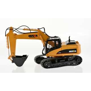 Yellow RC 15-channel Excavator with Die-cast Bucket
