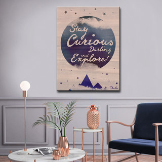 Ready2HangArt Stay Curious by Olivia Rose Canvas Art