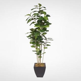 Faux Fiddle Leaf Tree With Metal Container