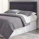 Somerset Adjustable Headboard with Upholstered Panel and Piping Trim Design