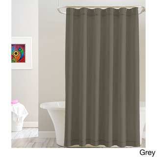 Pointehaven Cotton Solid Color 72' x 72' Shower Curtains