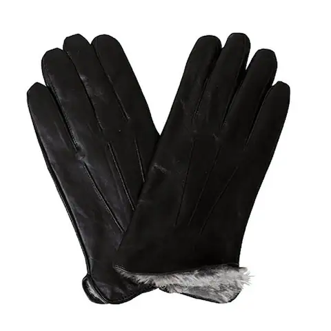 100 Love Men's Bon Banito Black Soft Leather Gloves