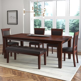 CorLiving 6-Piece Extendable Dining Set