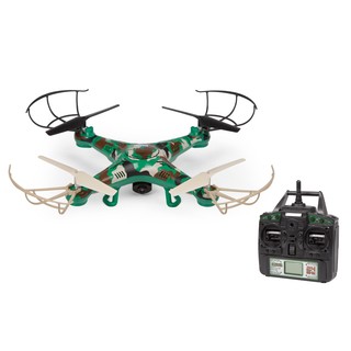 World Tech Toys Striker Camo 2.4 GHz 4.54 Channel Gyro Remote Control Spy Drone Quadcopter