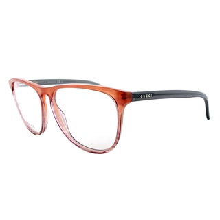 Gucci GG 3518 WVY/15 Transparent Brown Plastic 53-millimeter Round Eyeglasses
