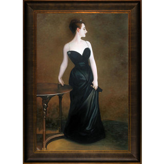John Singer Sargent 'Portrait of Madame X' Hand Painted Framed Oil Reproduction on Canvas