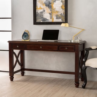 Tennyson Wood Study Desk with Drawers by Christopher Knight Home