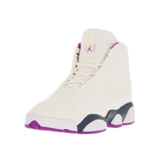 Nike Jordan Kids' Jordan Horizon White, Grey, and Purple Textile Basketball Shoes