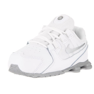 Nike Toddlers Shox Avenue (TD) White/Metallic Silver Running Shoes
