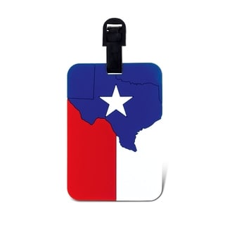 Puzzled Inc. Texas Flag Multicolored Plastic Luggage Tag