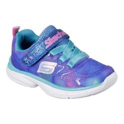 Girls' Skechers Spirit Sprintz Rainbow Rah Walking Sneaker Blue/Multi